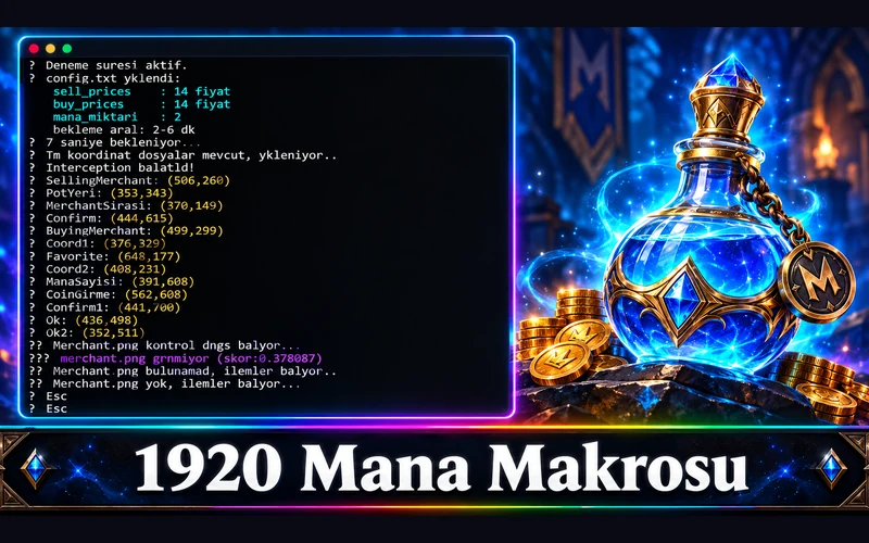 1920 Mana Makrosu (Buy/Sell)