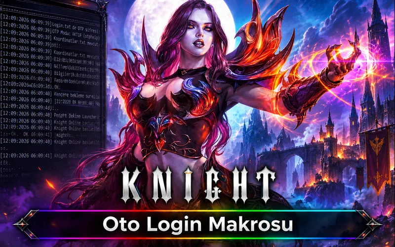 Yapay zekalı captcha destekli oto login makrosu